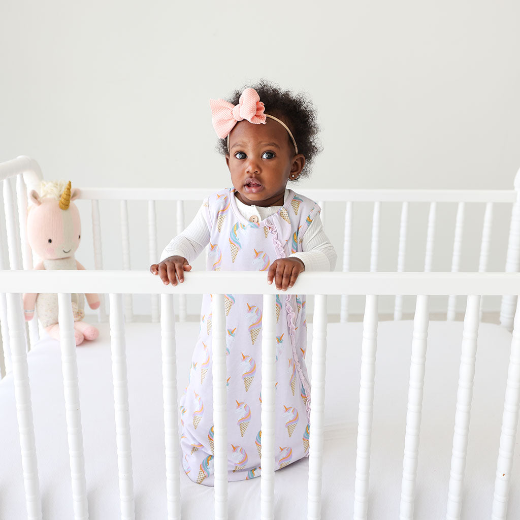 Unicorn Ice Cream Sleeveless Ruffled Sleep Bag