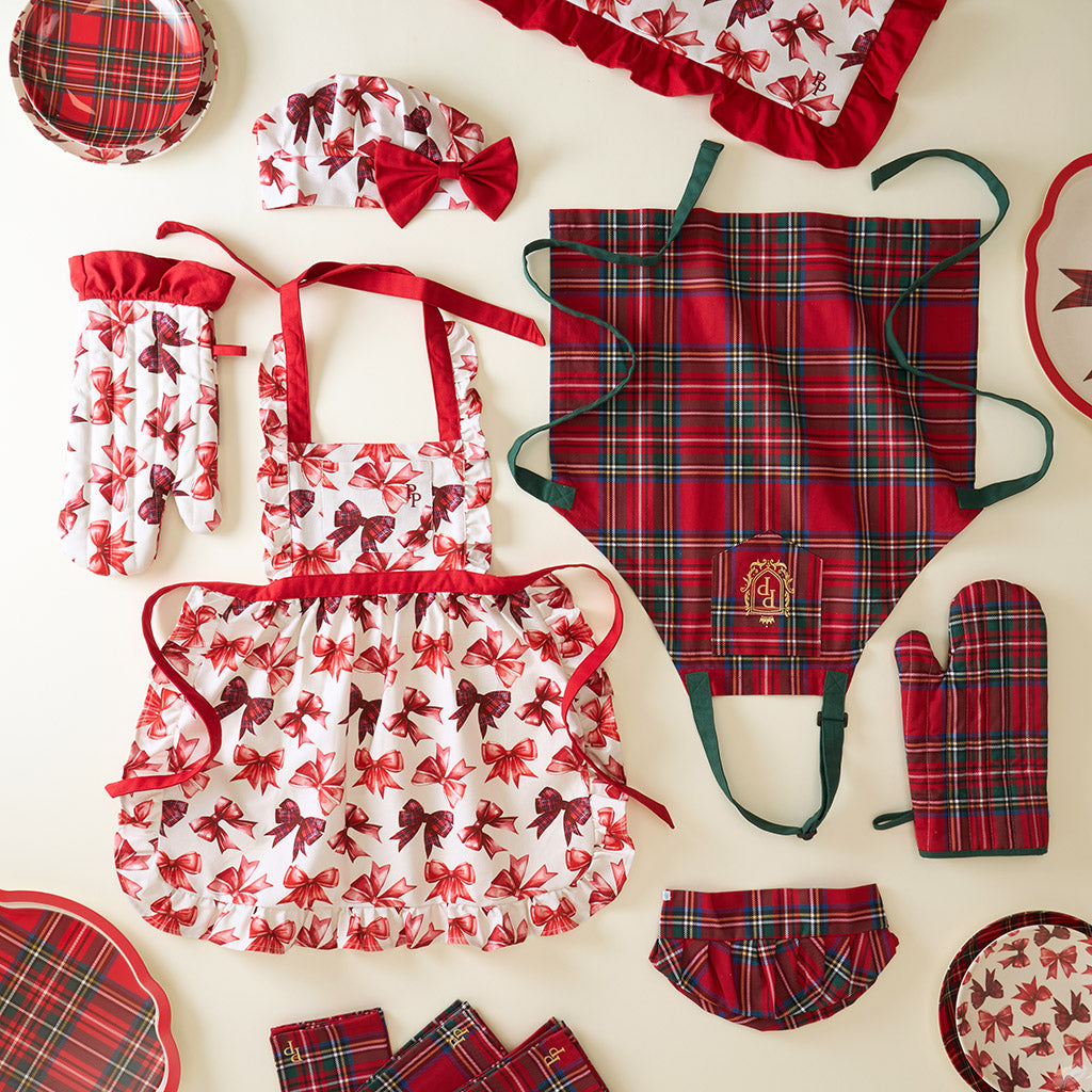 Red Tartan Plaid Oven Mitt