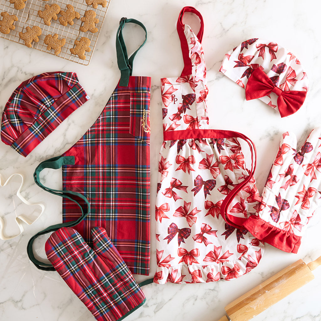 Red Tartan Plaid Oven Mitt