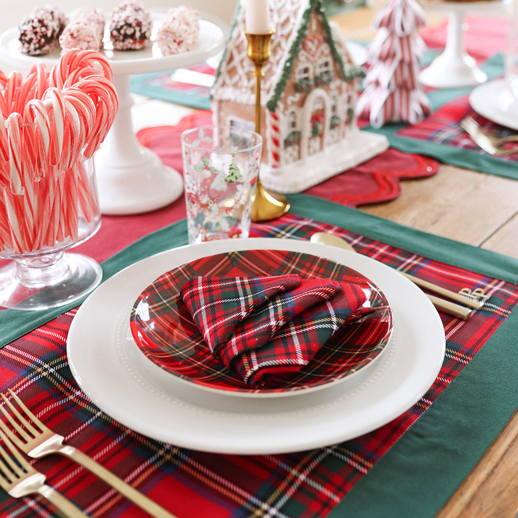 Red Tartan Plaid Napkins (Set Of 4)
