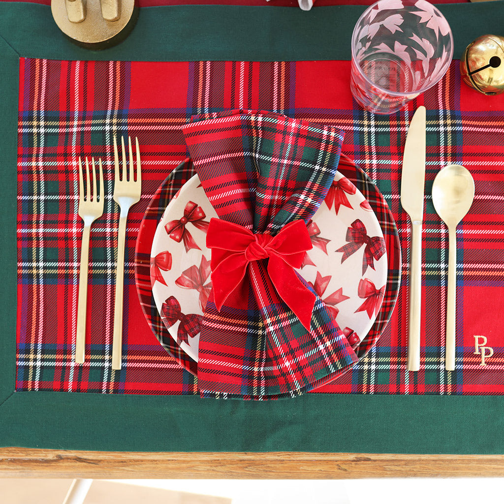 Red Tartan Plaid Napkins (Set Of 4)