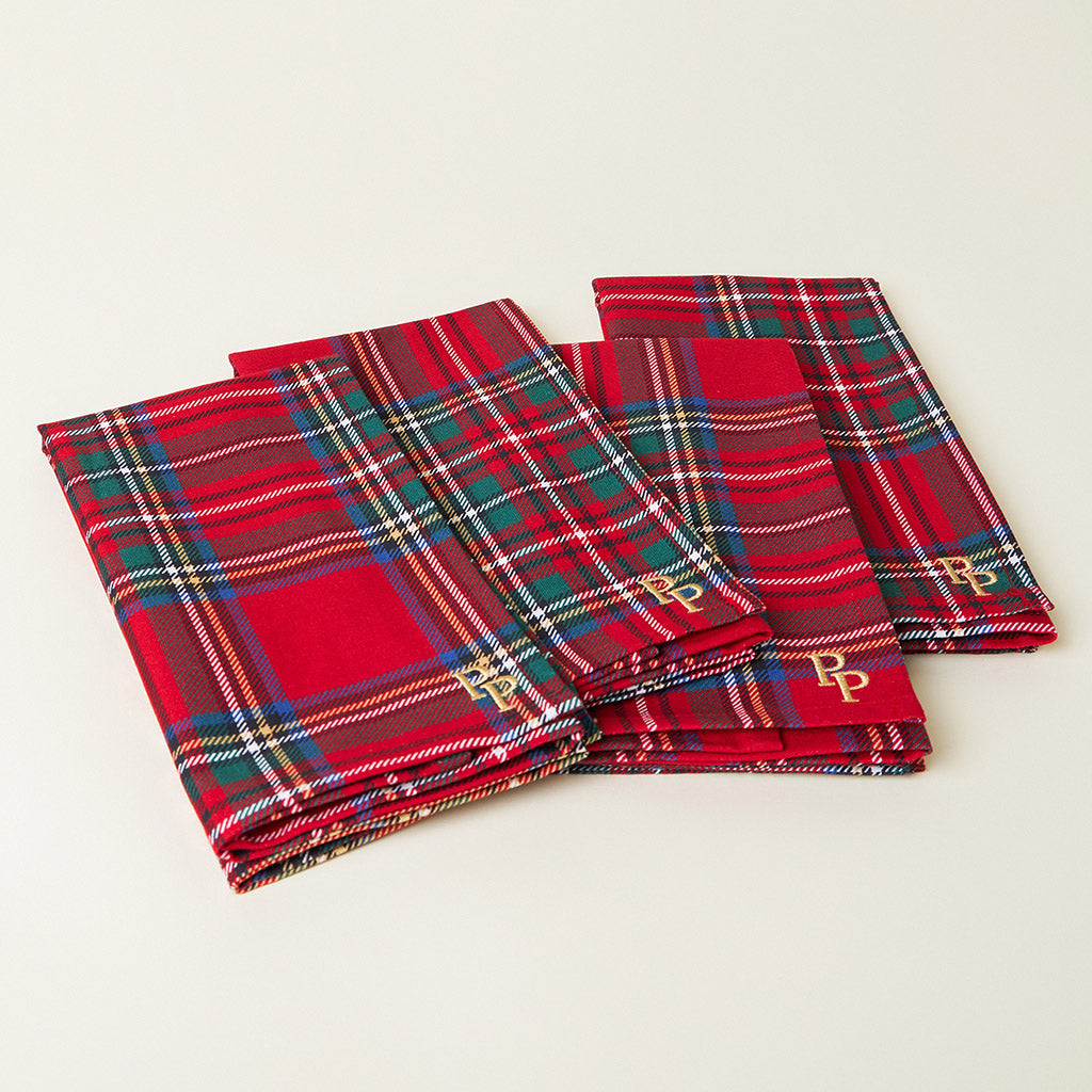 Red Tartan Plaid Napkins (Set Of 4)