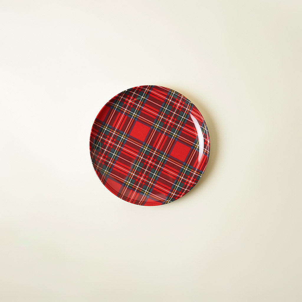 Red Tartan Plaid Dinnerware 3-Piece Set