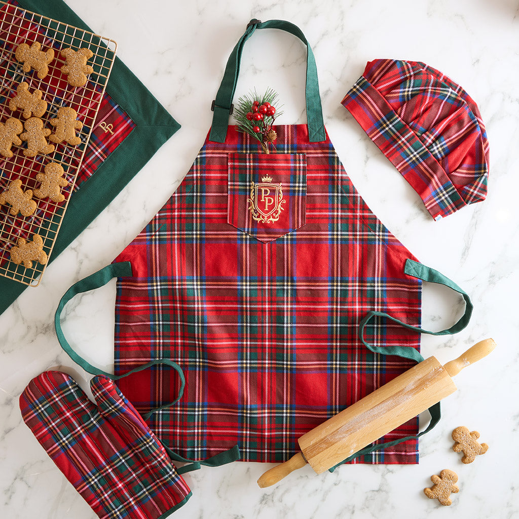Red Tartan Plaid Oven Mitt
