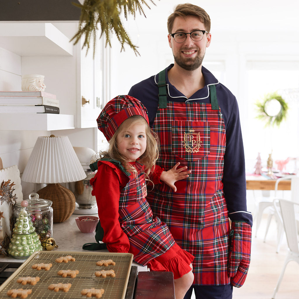 Red Tartan Plaid Oven Mitt