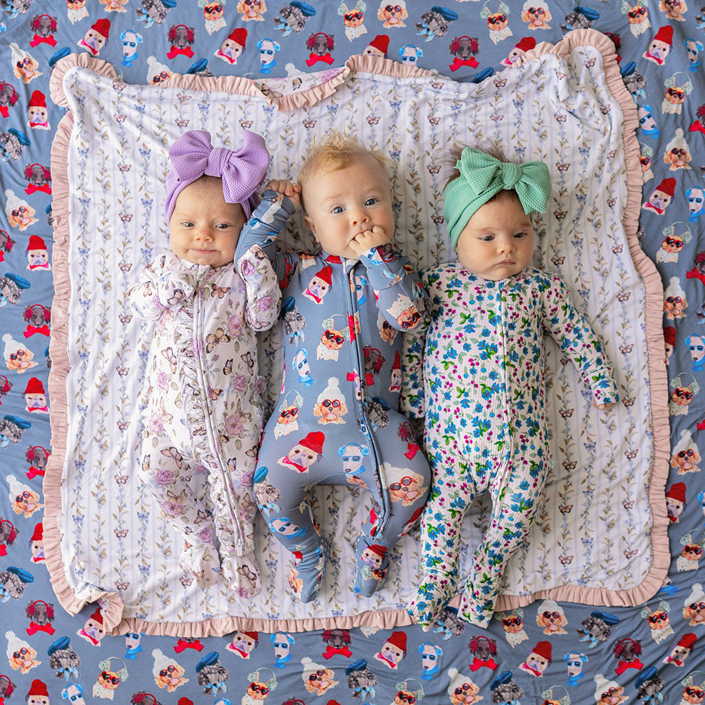 Mariselle & Elysia Ruffled Luxette Patoo® Blanket