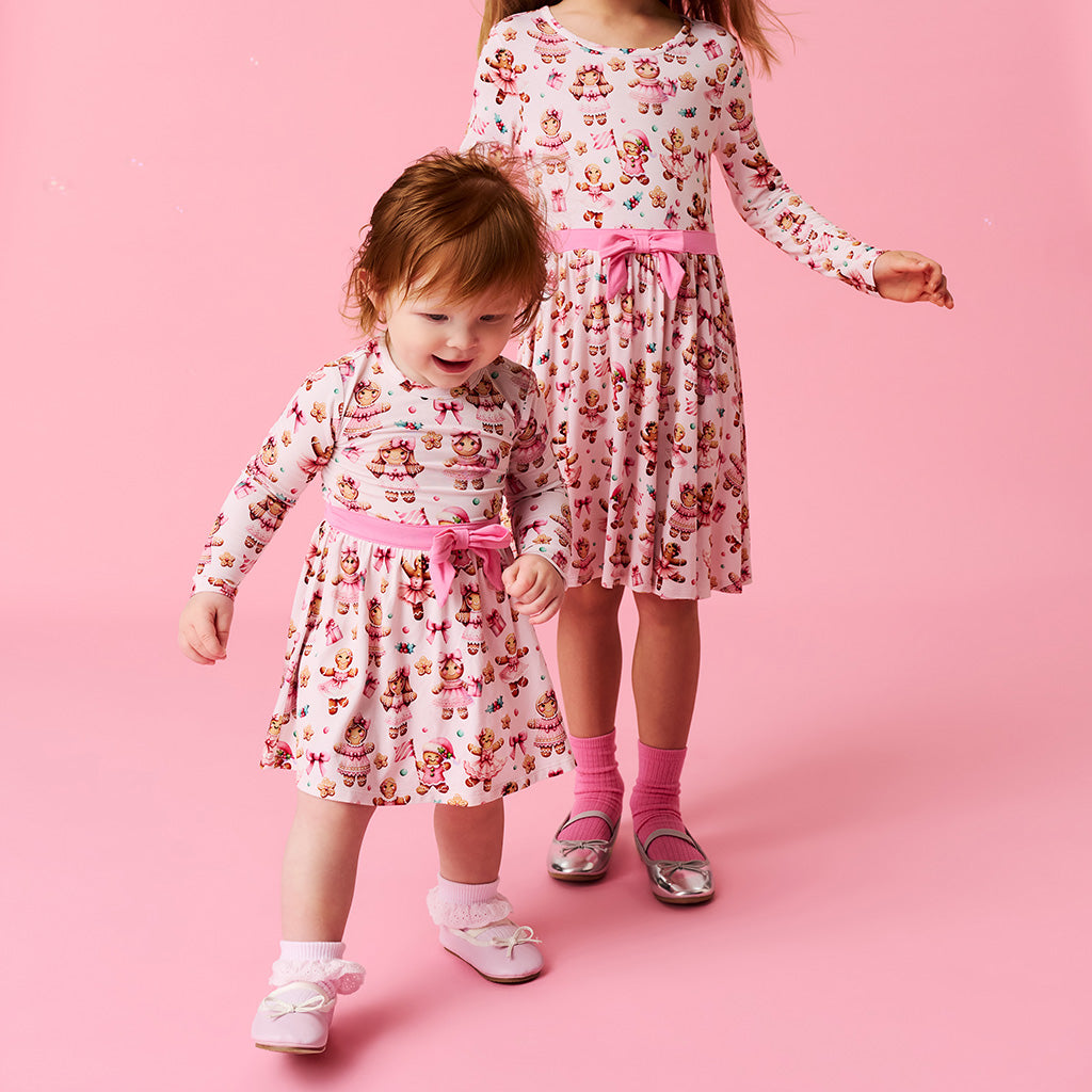 Ginger Posh Bow Twirl Bodysuit Dress