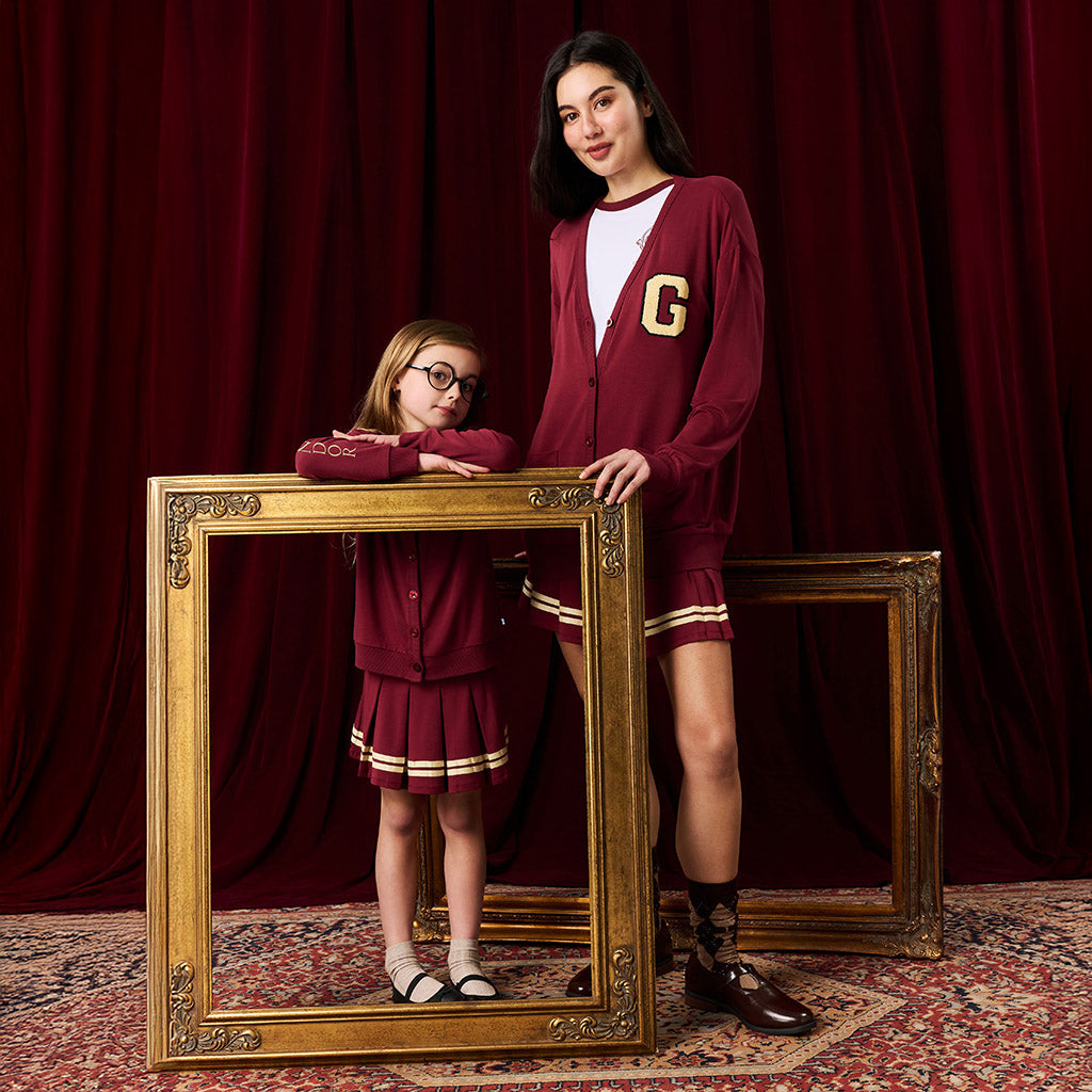 Maroon Varsity League French Terry Varsity Skort
