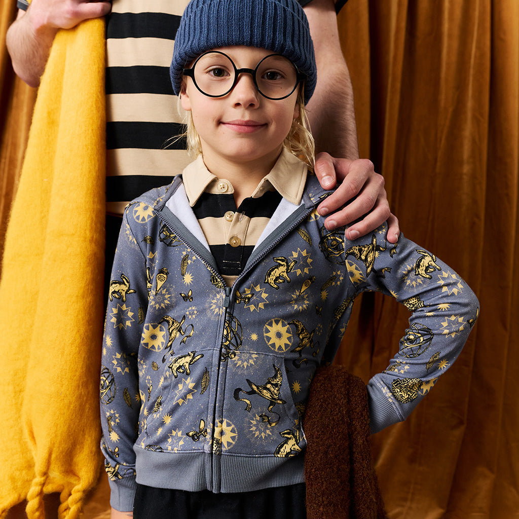 Hufflepuff House French Terry Zippered Hoodie