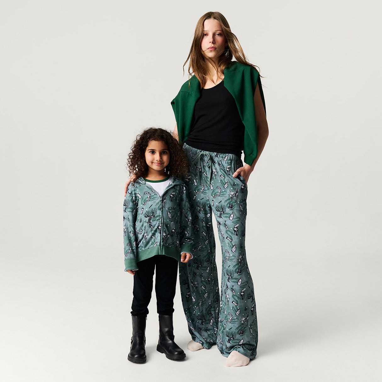 Slytherin House Women's French Terry Puddle Pants