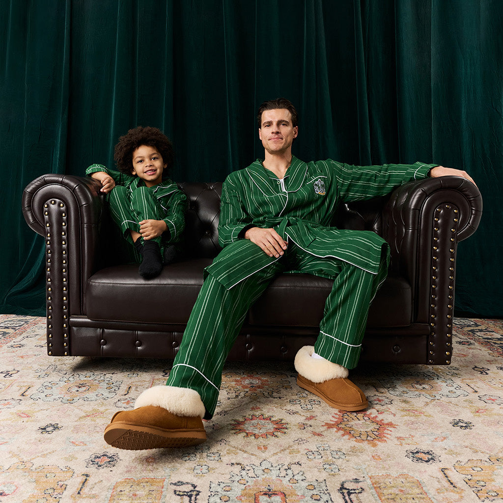 Slytherin Classic Stripe Men's Flannelette Pajama Set
