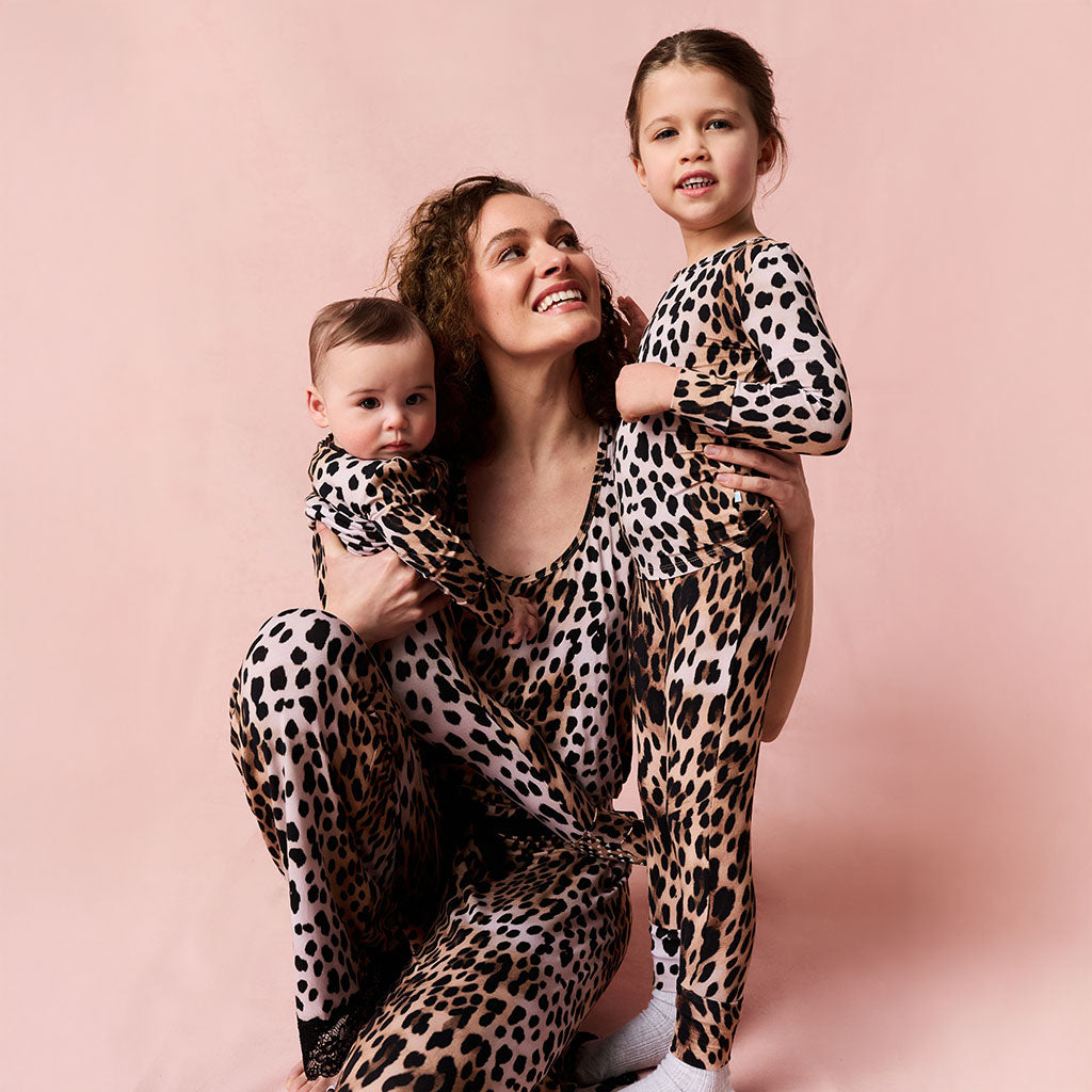 Loretta Leopard Classic Pajama Set