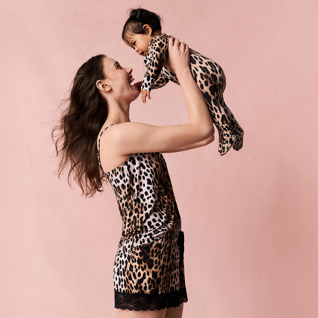 Loretta Leopard Women's Lace Shorts