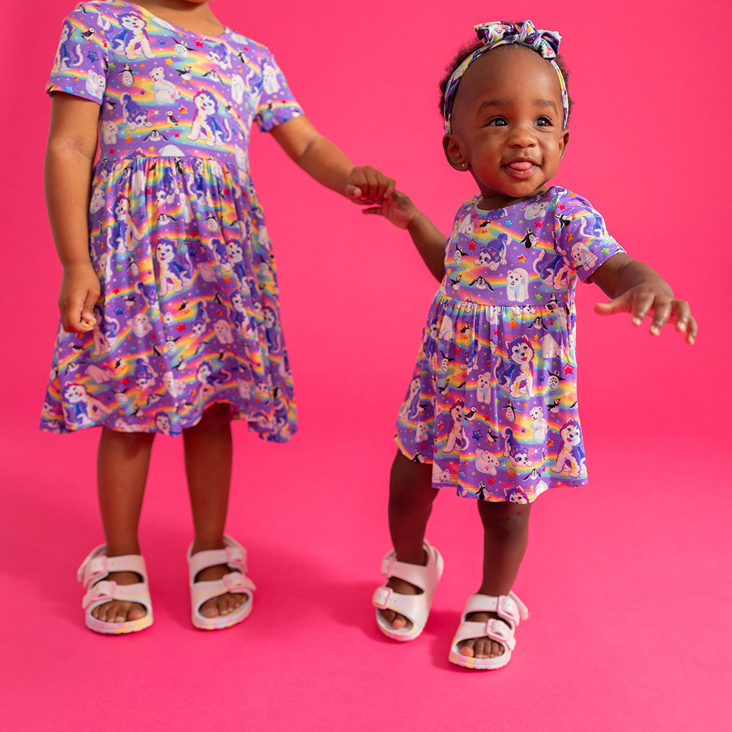 Lisa Frank® Tikanni Criss-Cross Twirl Bodysuit Dress