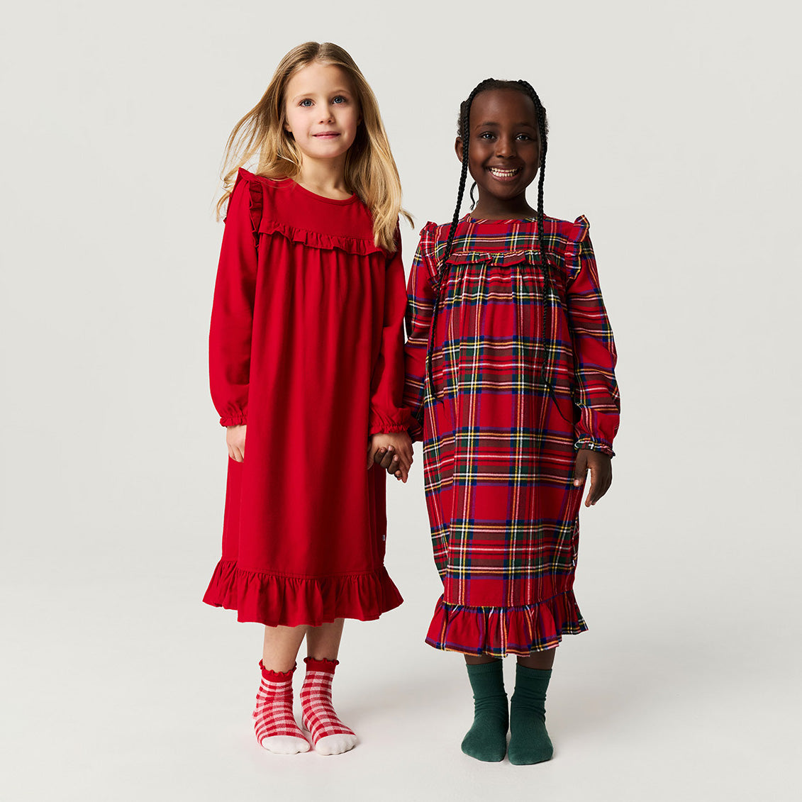 Red Tartan Plaid Flannelette Nightgown