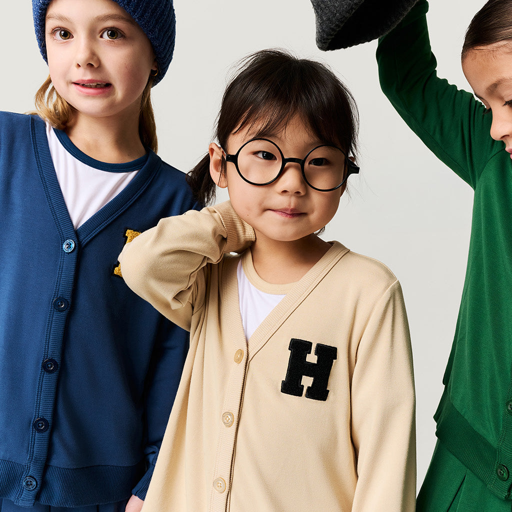 Hufflepuff Varsity League French Terry Varsity Cardigan
