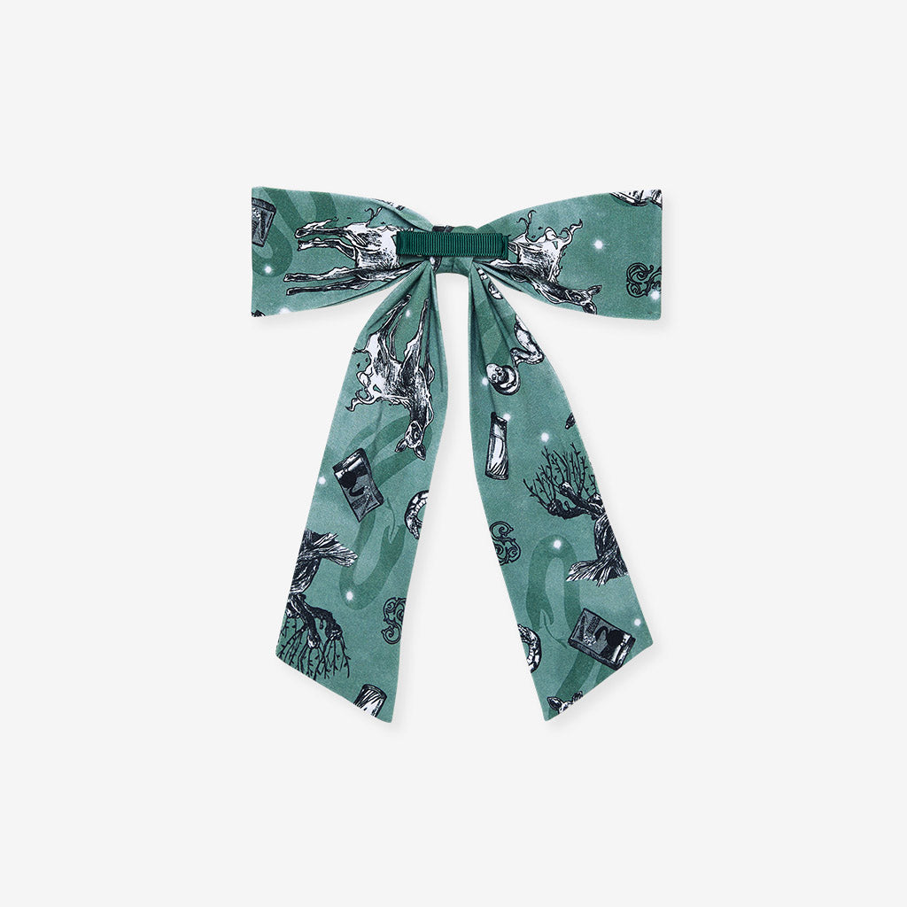 Slytherin House Luxe Bow Hair Clip