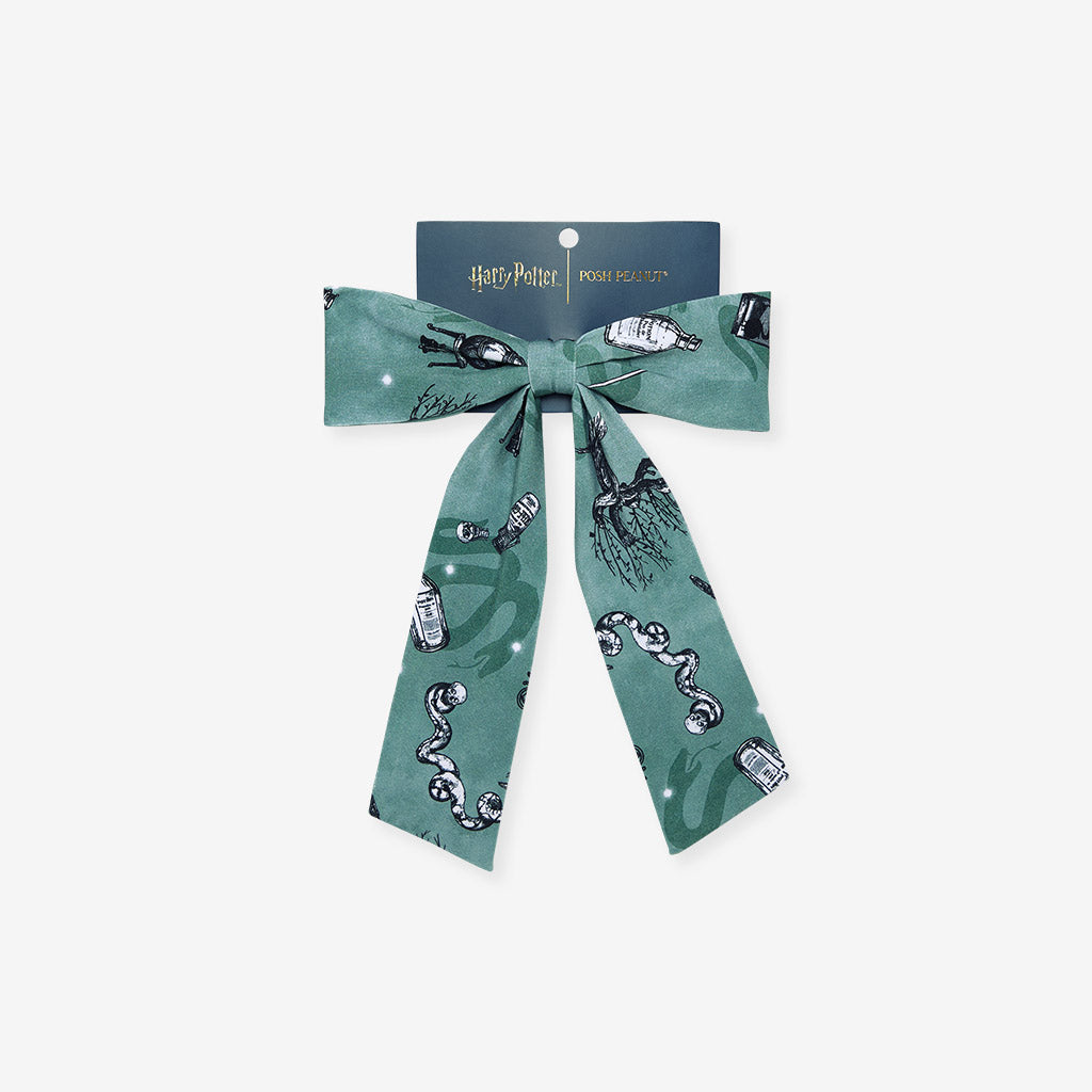 Slytherin House Luxe Bow Hair Clip