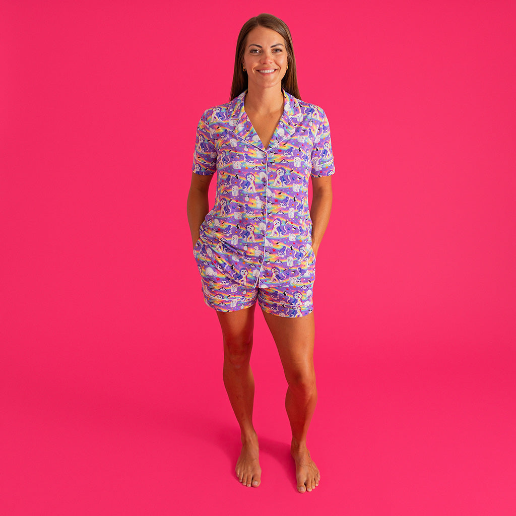 Lisa Frank® Tikanni Women's Luxe Pajama Short Set