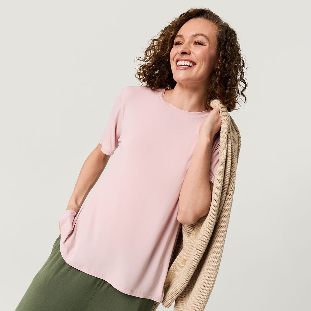 Delaney Blush Women's Loose Tee