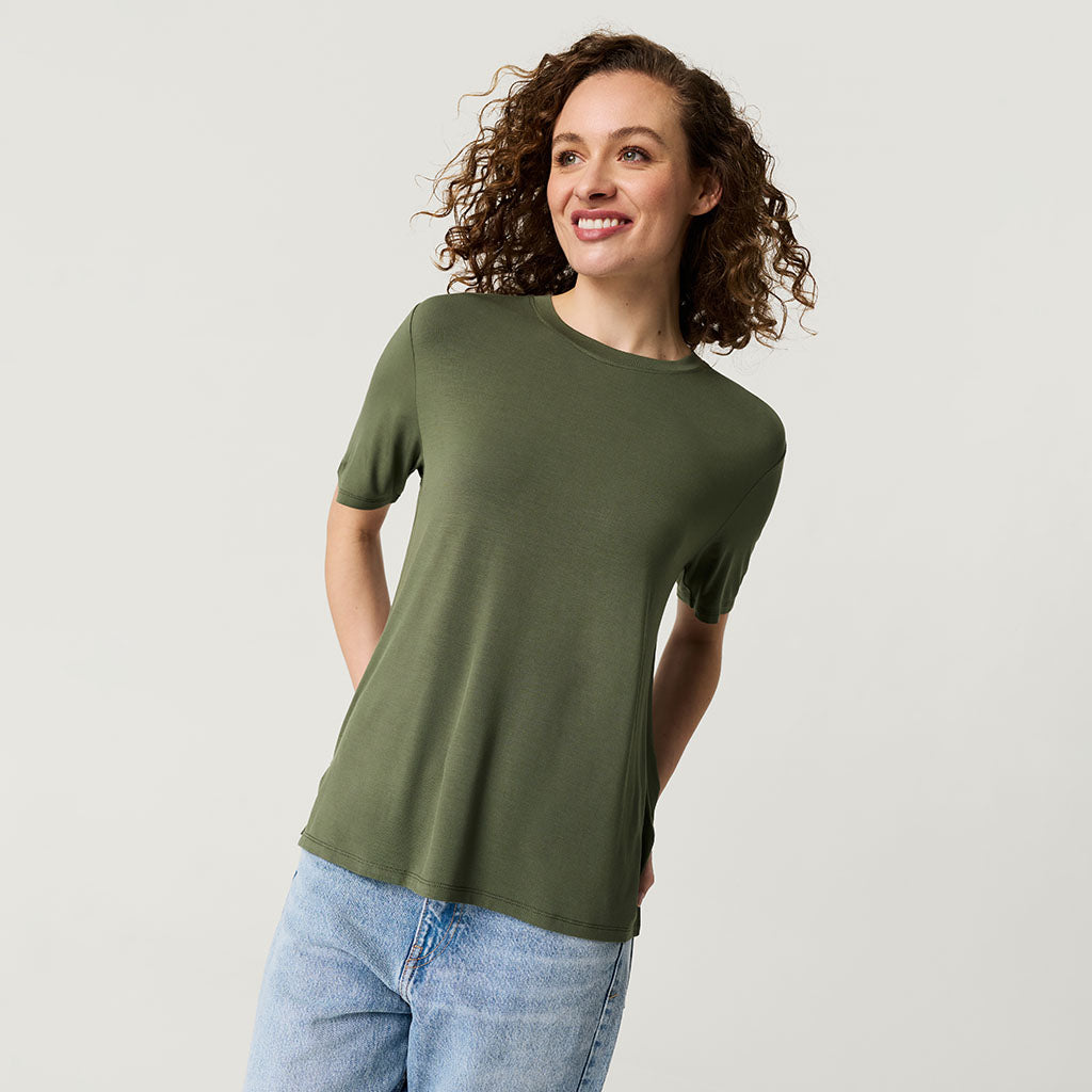 Olive Women's Loose Tee