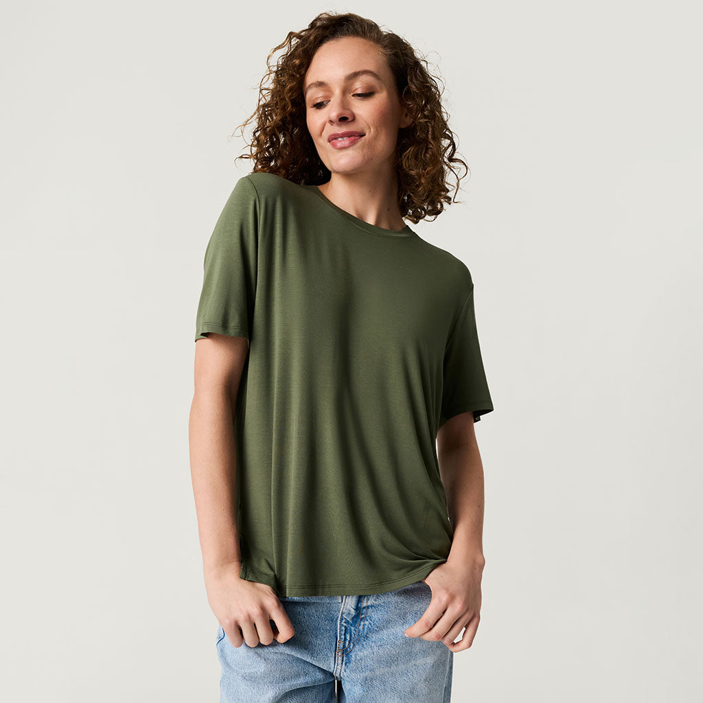 Olive Women's Loose Tee