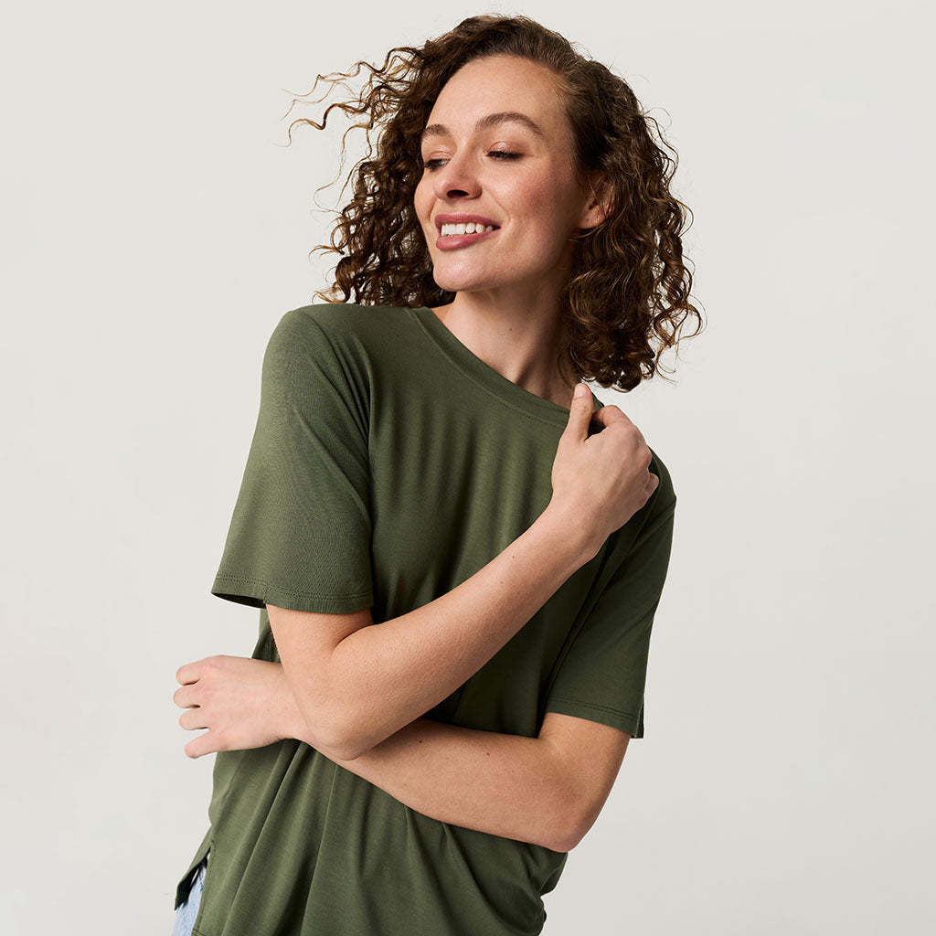 Olive Women's Loose Tee