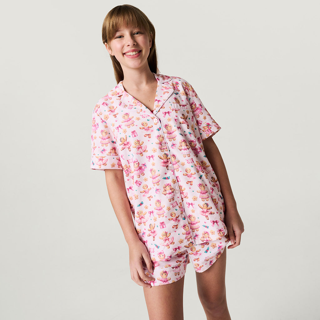 Ginger Posh Women's Flannelette Short Pajama Set