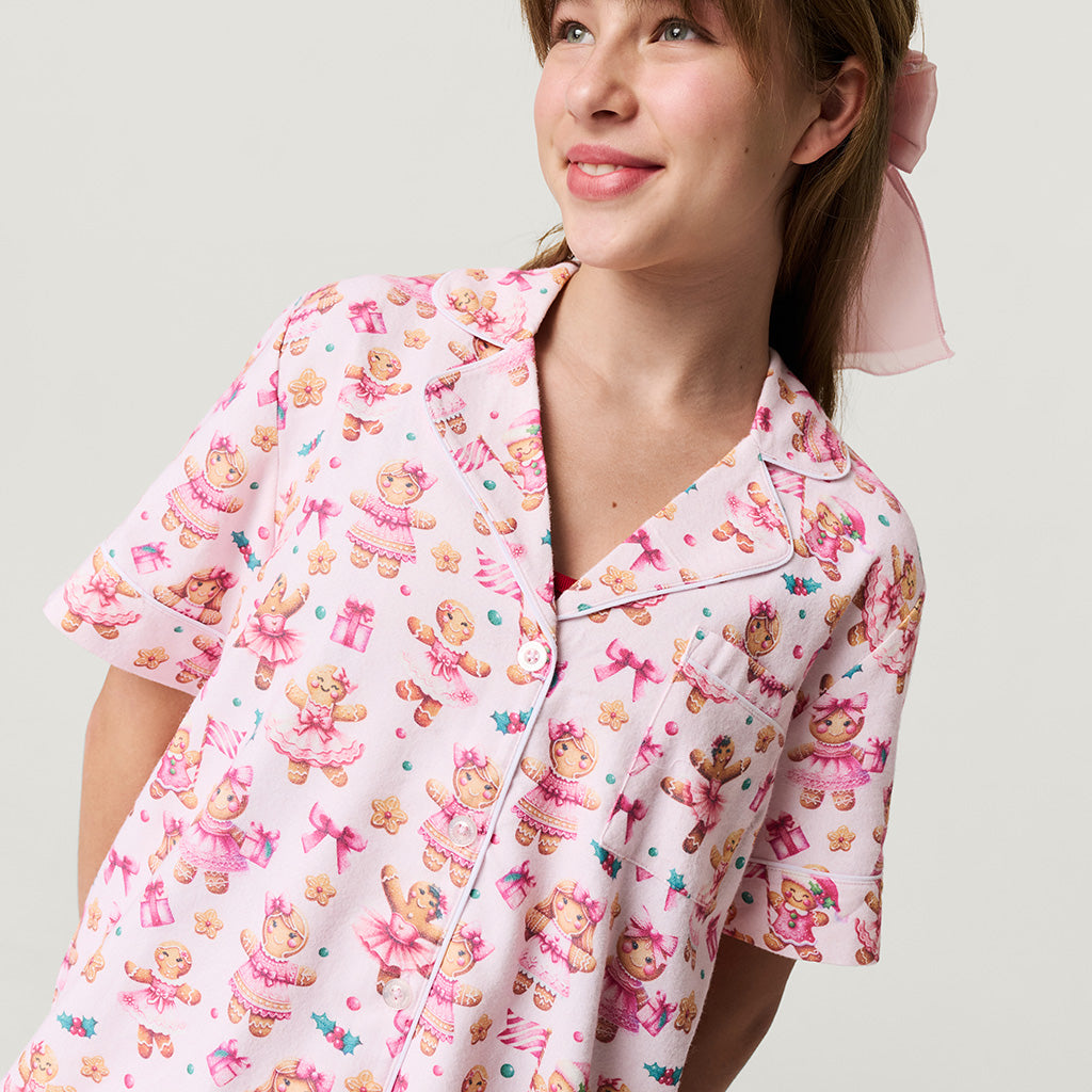 Ginger Posh Women's Flannelette Short Pajama Set