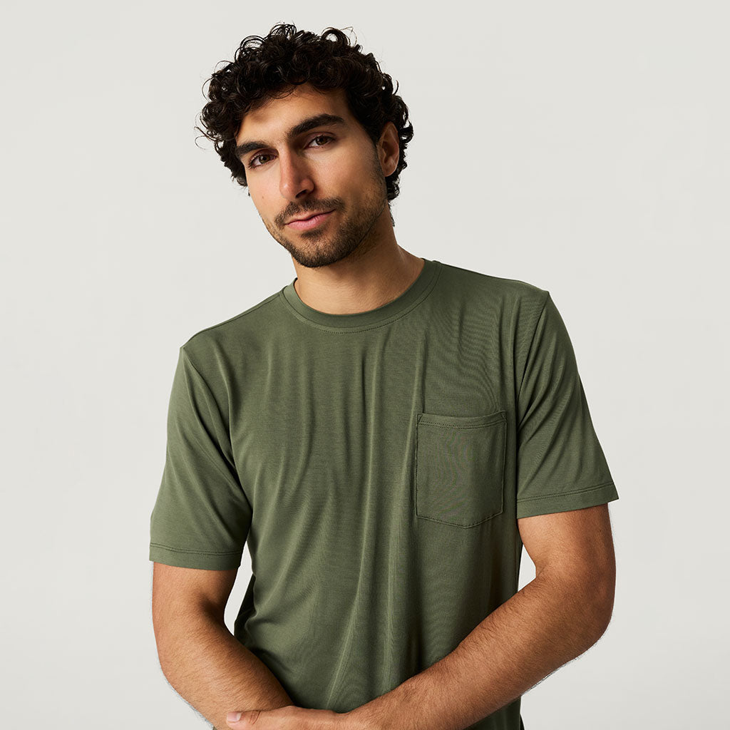 Olive Men's Pocket Tee