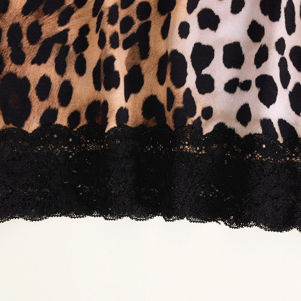 Loretta Leopard Women's Lace Pajama Pants