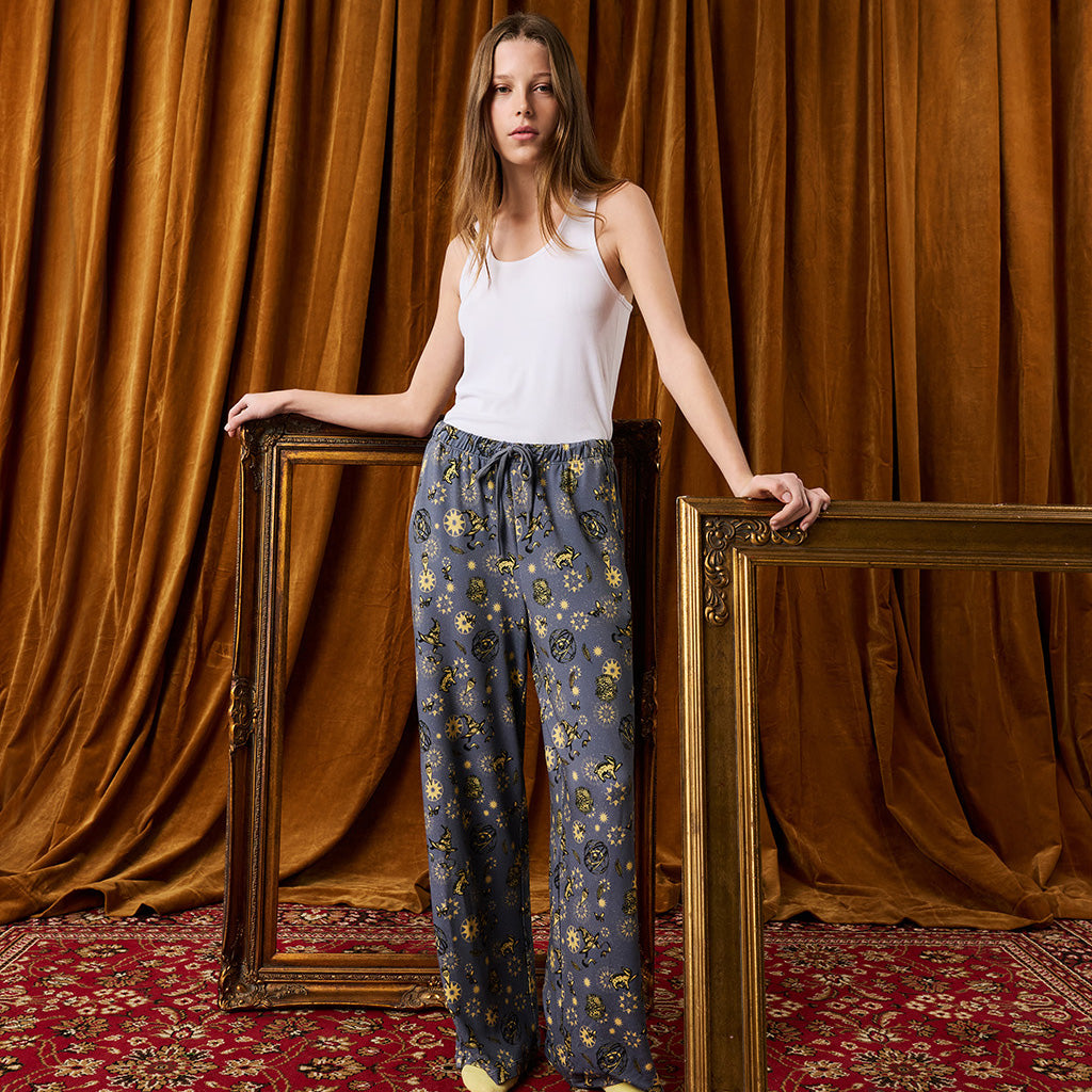 Hufflepuff House Women's French Terry Puddle Pants