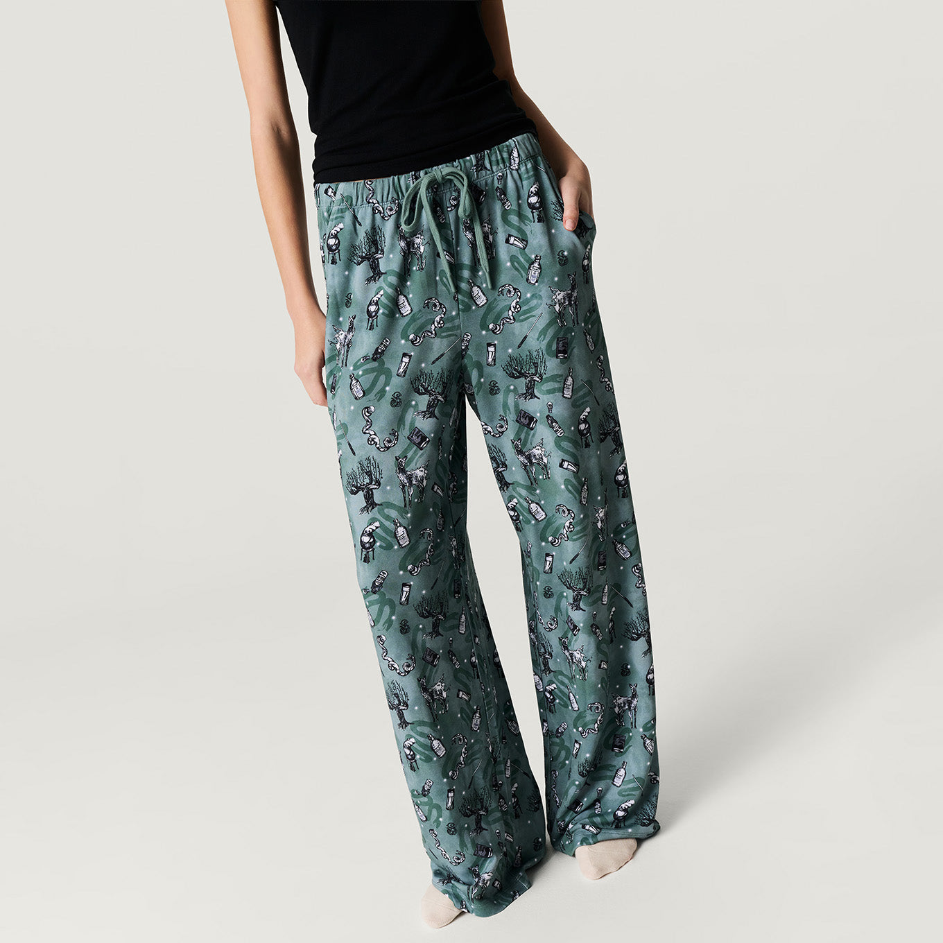 Slytherin House Women's French Terry Puddle Pants