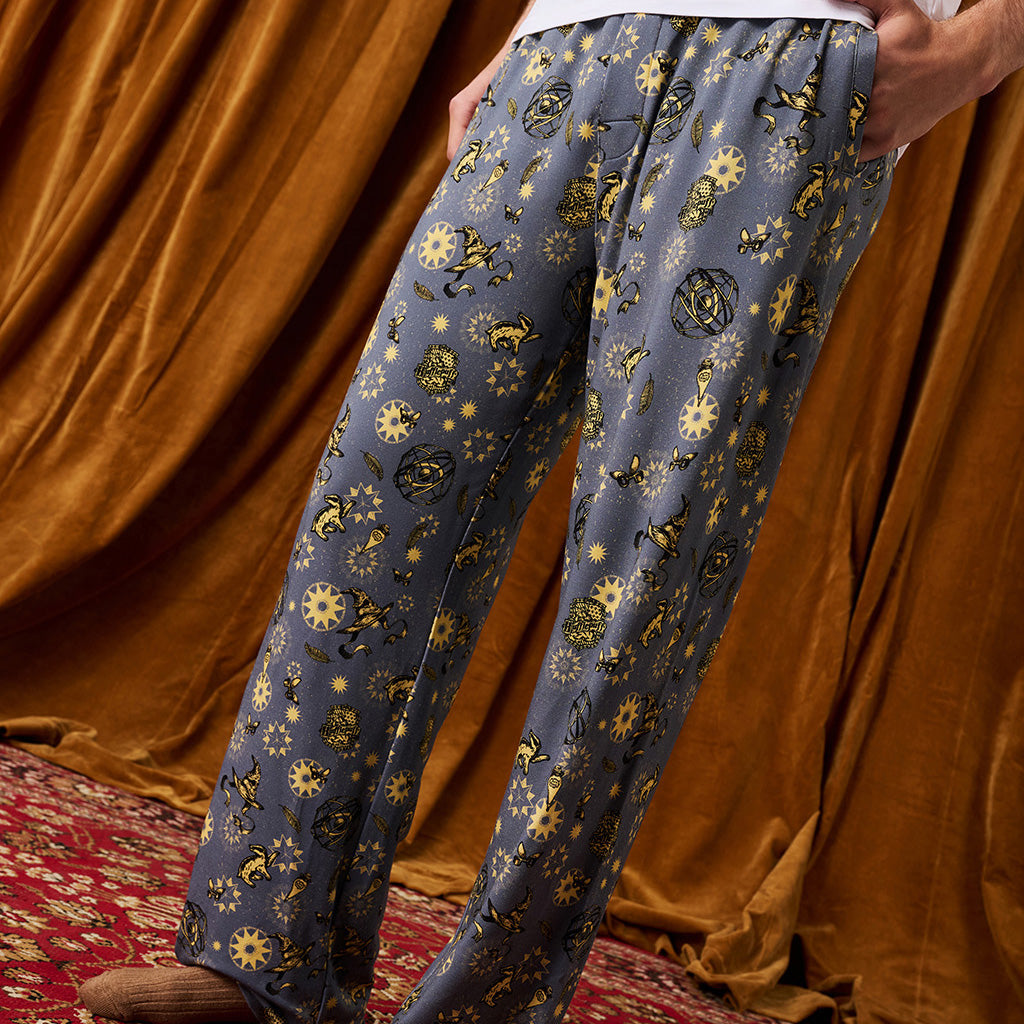Hufflepuff House Men's French Terry Relaxed Pants