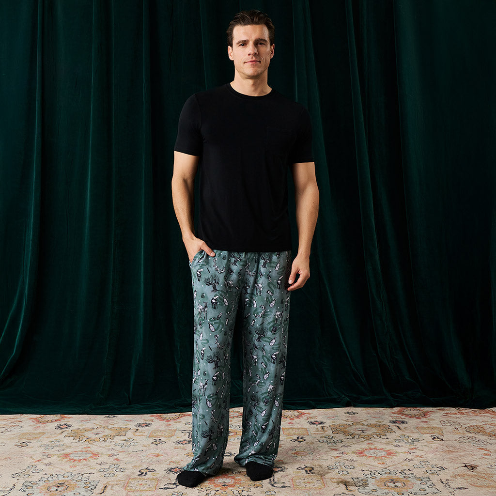 Slytherin House Men's French Terry Relaxed Pants