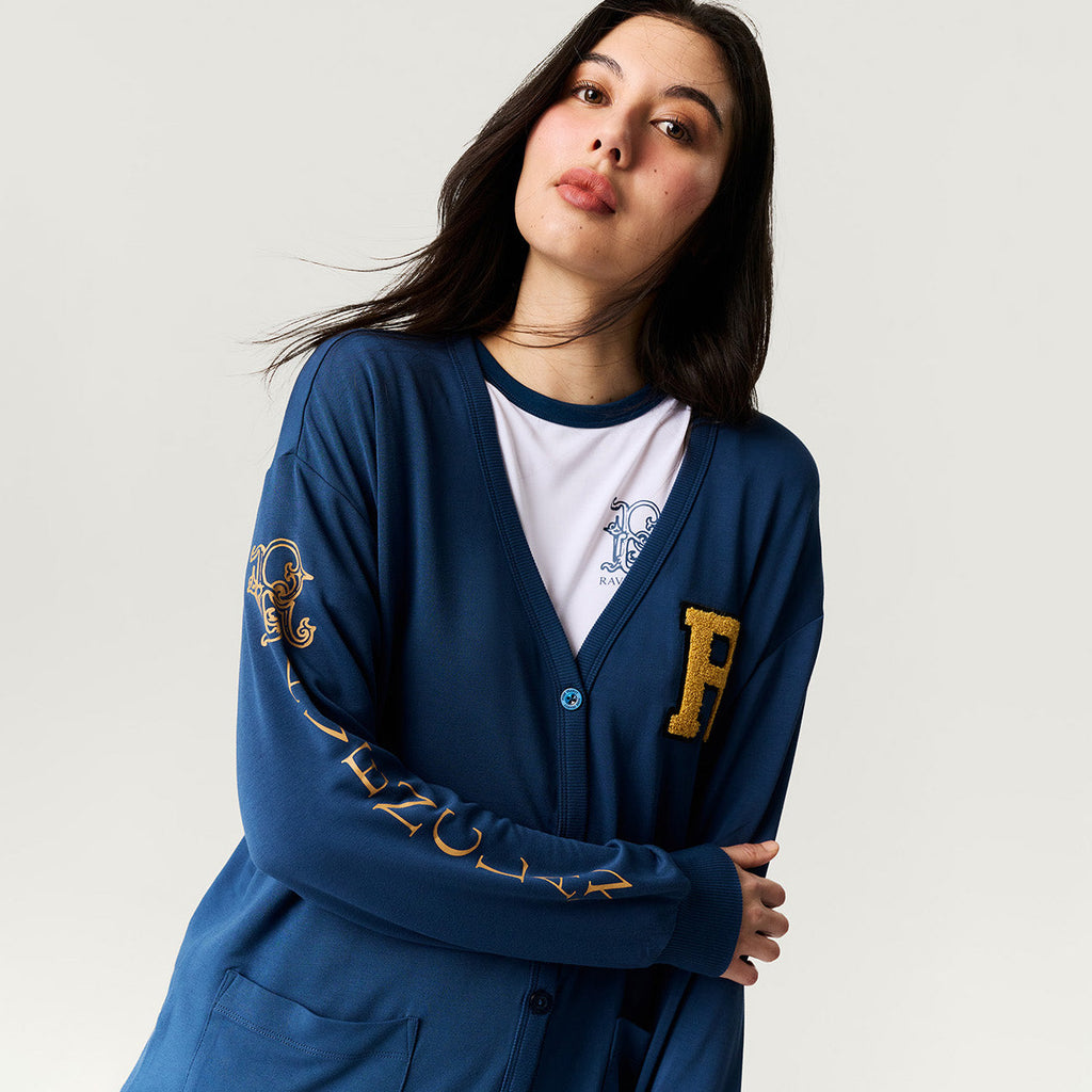 Ravenclaw Varsity League Women's French Terry Varsity Cardigan