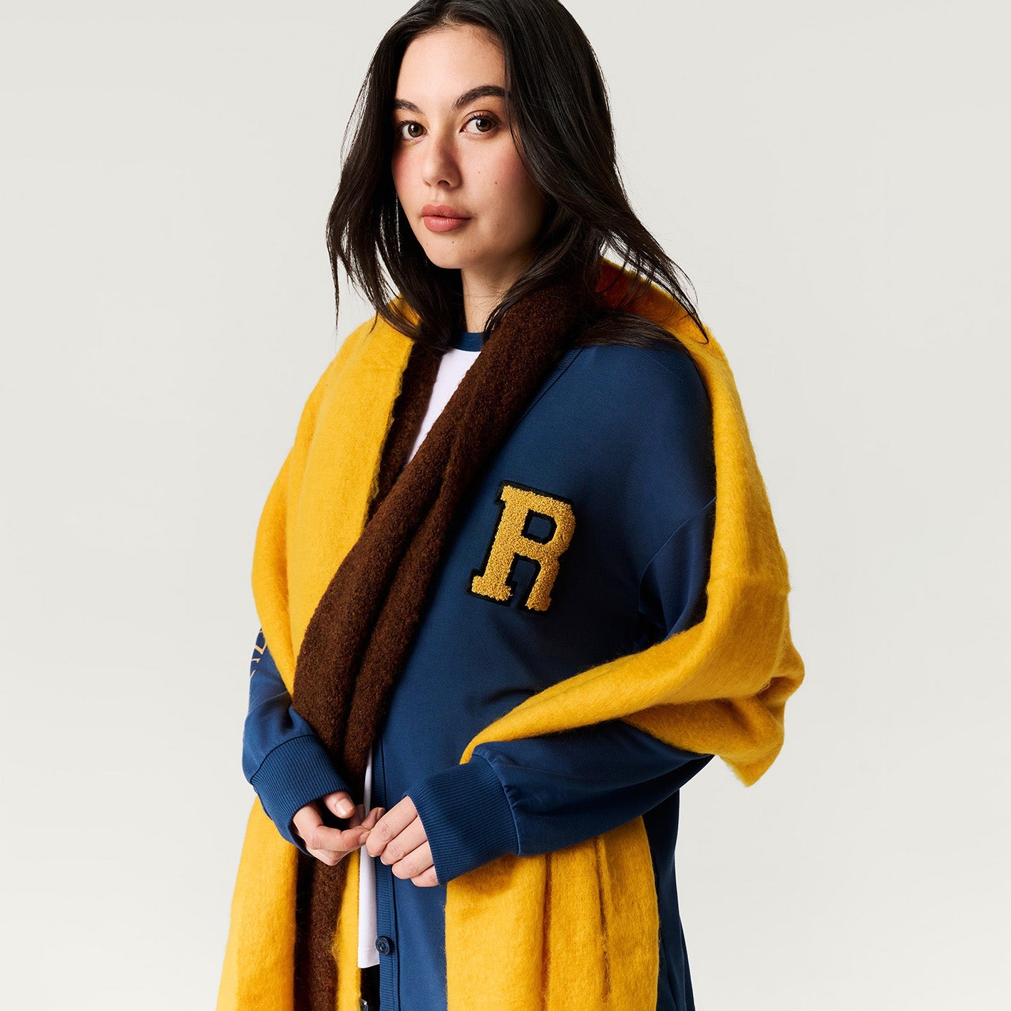 Ravenclaw Varsity League Women's French Terry Varsity Cardigan