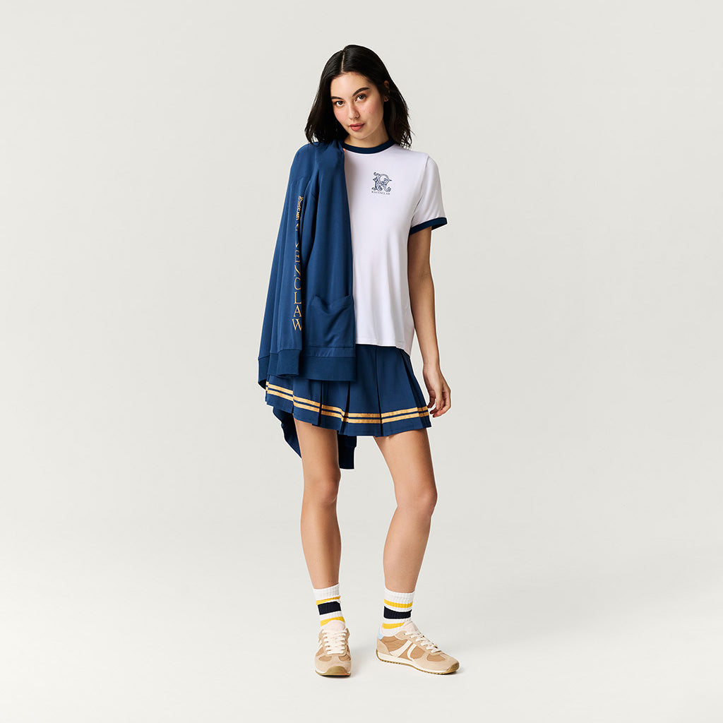 Indigo Varsity League Women's French Terry Varsity Skort