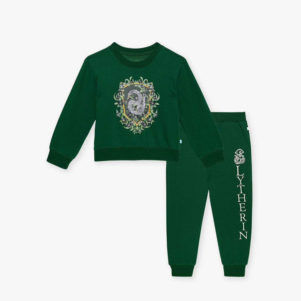 Slytherin Varsity League Fleece Sweatshirt Jogger Set