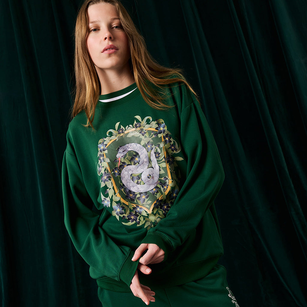 Slytherin Varsity League Women's Fleece Sweatshirt Jogger Set