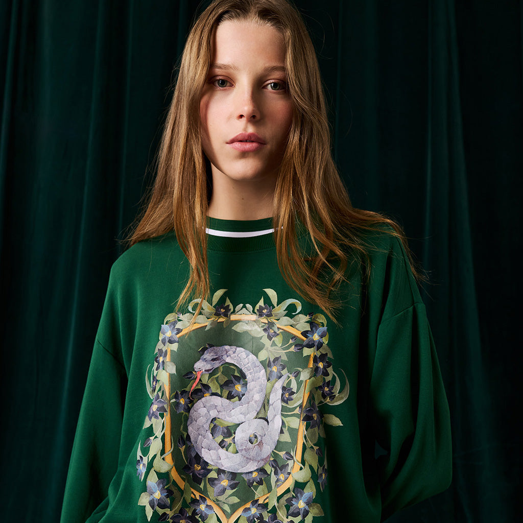 Slytherin Varsity League Women's Fleece Sweatshirt Jogger Set