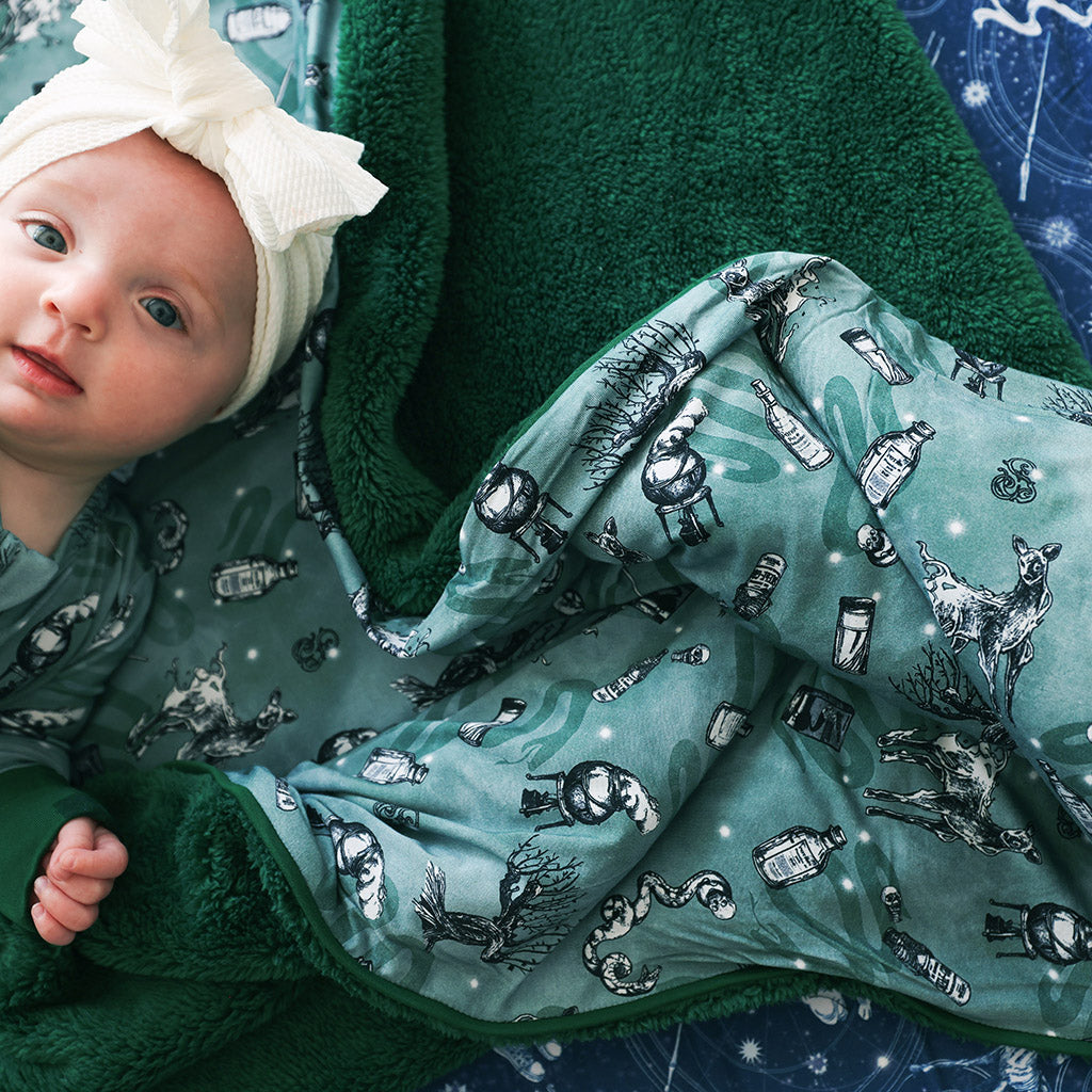 Slytherin House Luxe Plush Patoo® Blanket