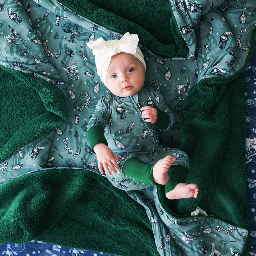 Slytherin House Luxe Plush Patoo® Blanket