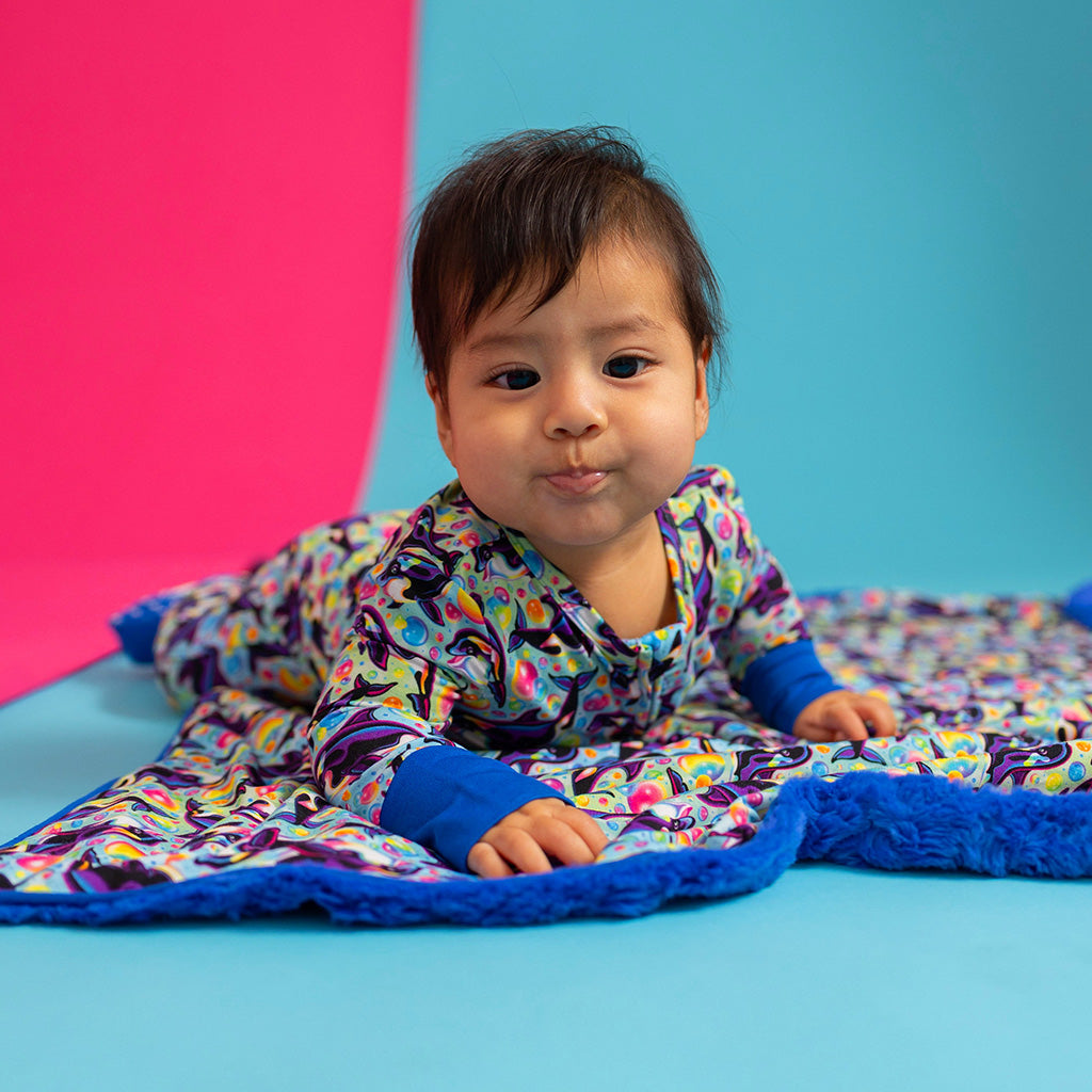 Lisa Frank® Max Splash Minky Luxette Patoo® Blanket