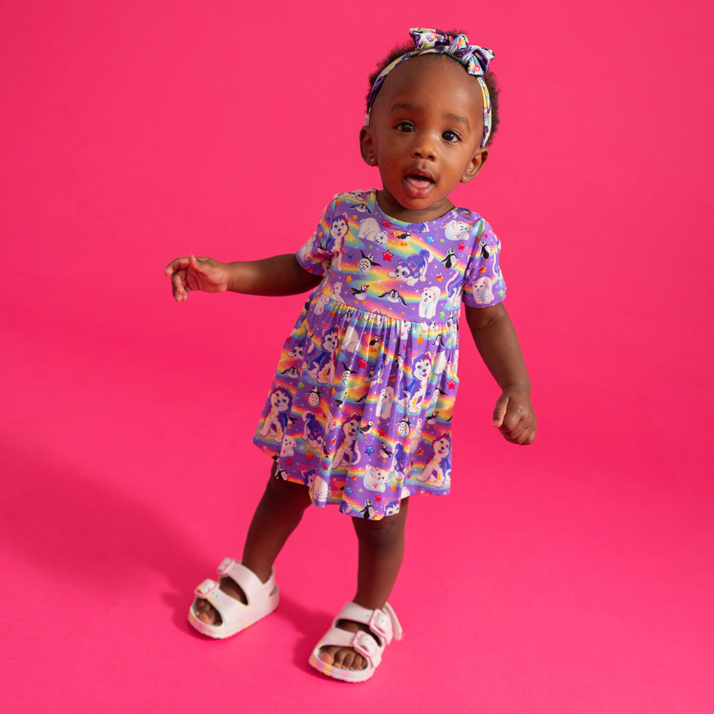 Lisa Frank® Tikanni Criss-Cross Twirl Bodysuit Dress
