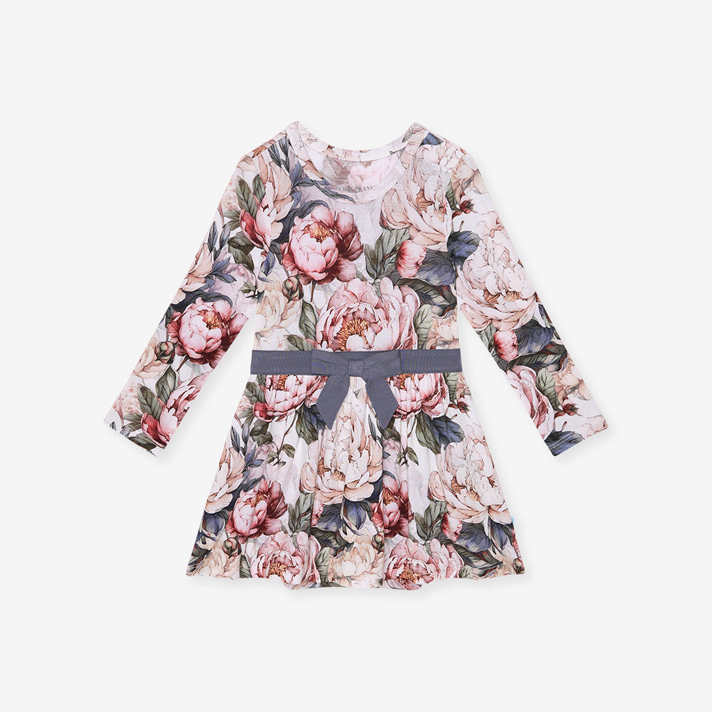 Aster Bow Twirl Bodysuit Dress