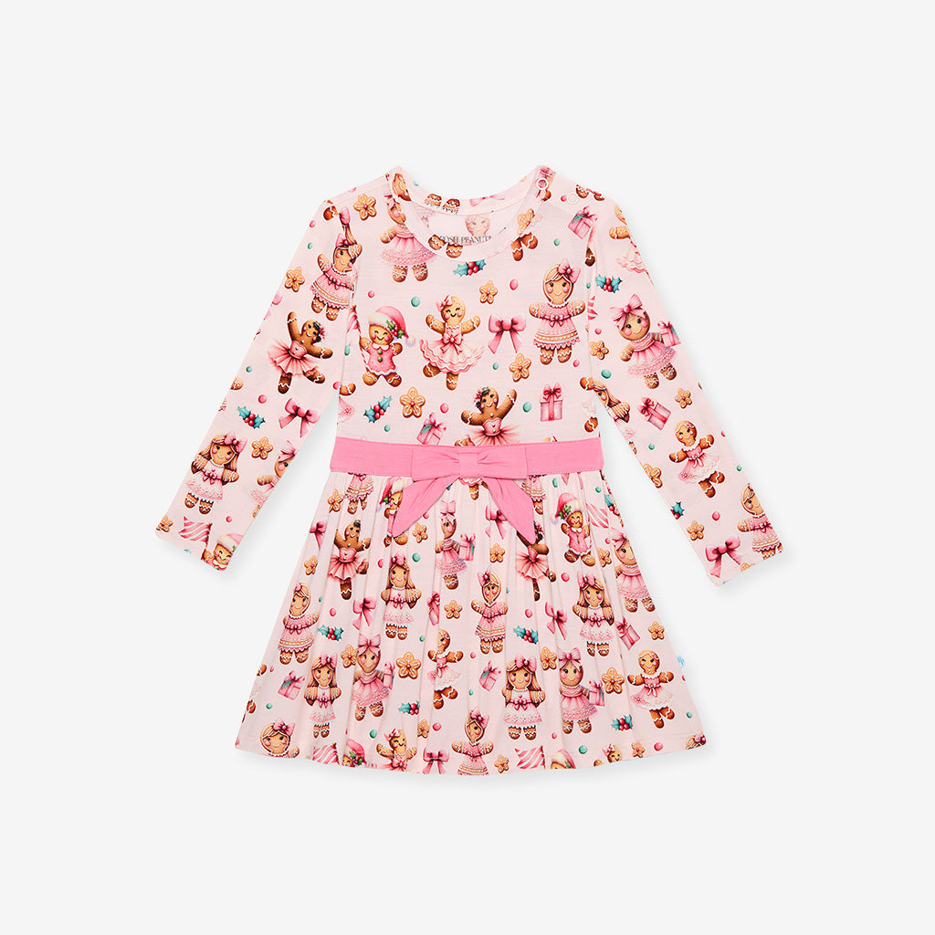 Ginger Posh Bow Twirl Bodysuit Dress