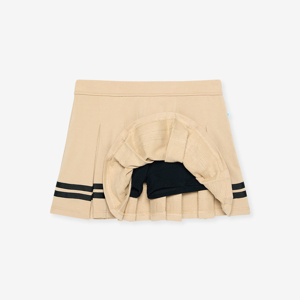 Khaki Varsity League French Terry Varsity Skort