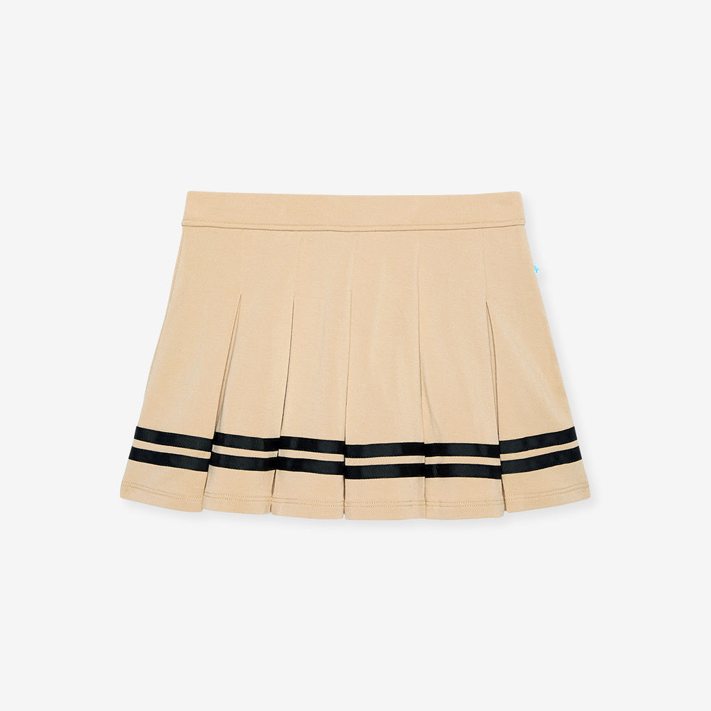 Khaki Varsity League French Terry Varsity Skort