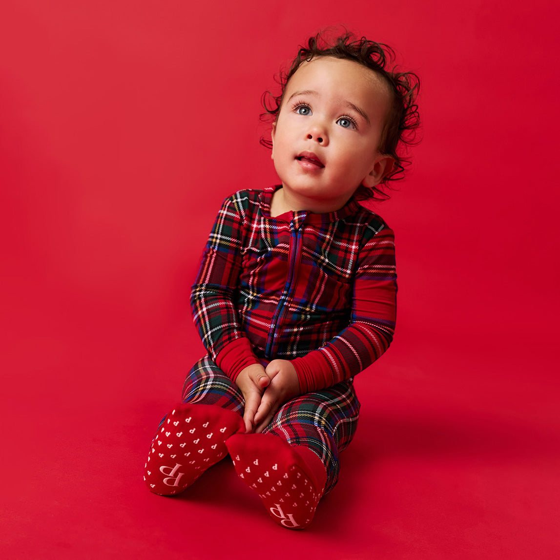 Red Tartan Plaid Convertible One Piece